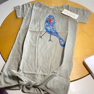 Picnik Barcelona Dress Marta blue bird tie dress